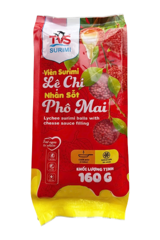  Viên Surimi Lệ Chi Nhân Sốt Phô Mai 