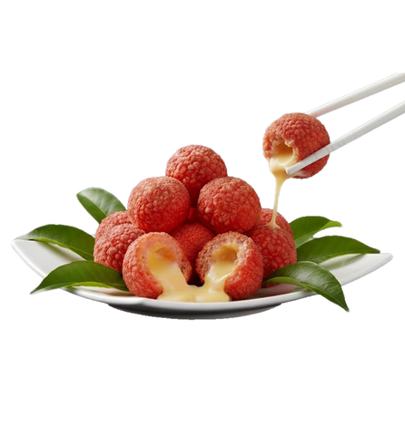  Viên Surimi Lệ Chi Nhân Sốt Phô Mai 