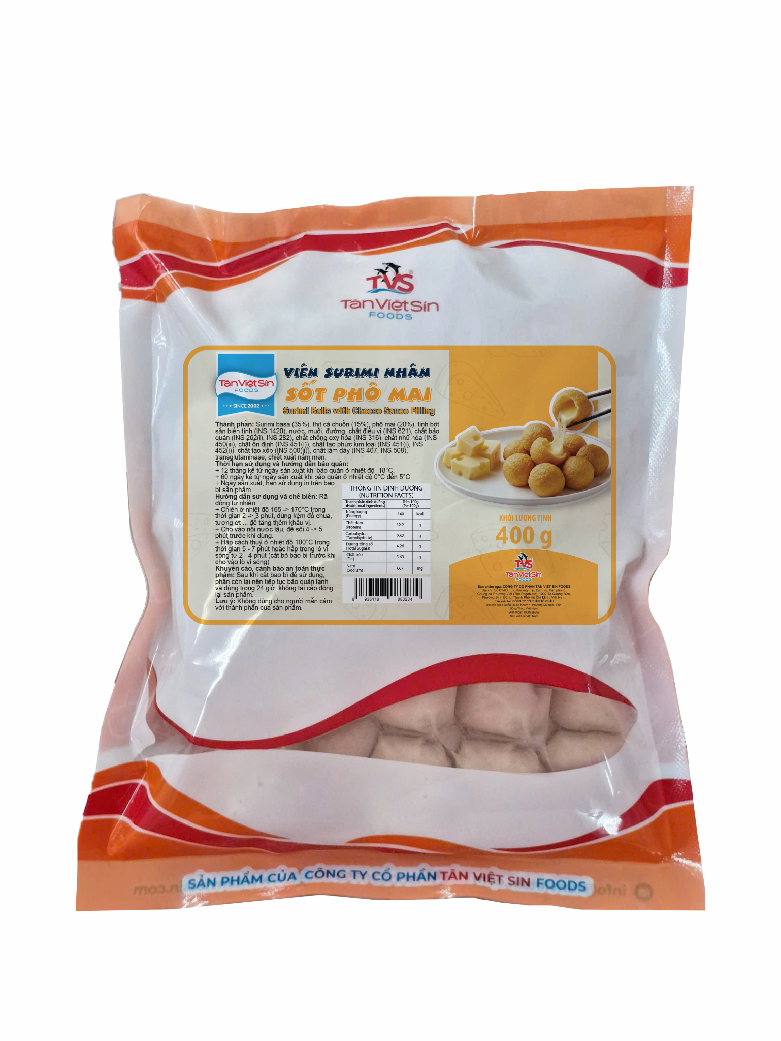  Viên Surimi Nhân Sốt Phô Mai 