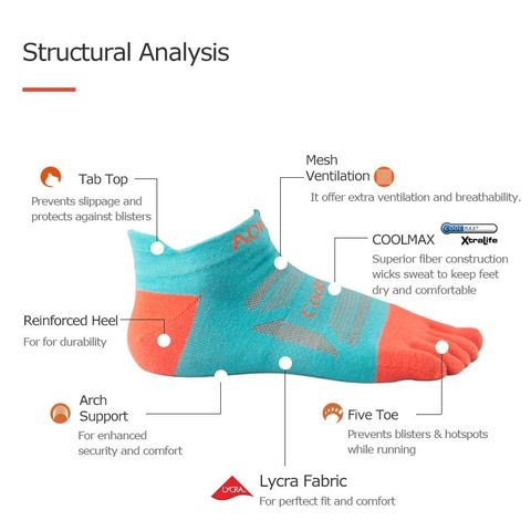  Tất Thể Thao Aonijie Cổ Thuyền E4801S 