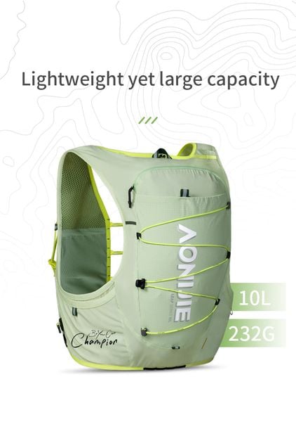  Vest Nước Chạy Bộ Aonijie C9116 Dung Tích 10L - Ligh Green 