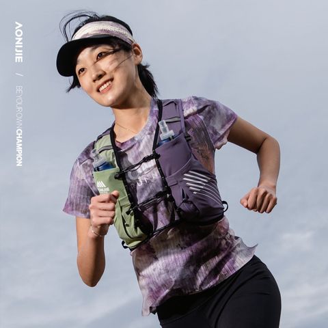  Vest Nước Chạy Bộ Aonijie C9116 Trail Running 10L - Tím Xanh Lá 