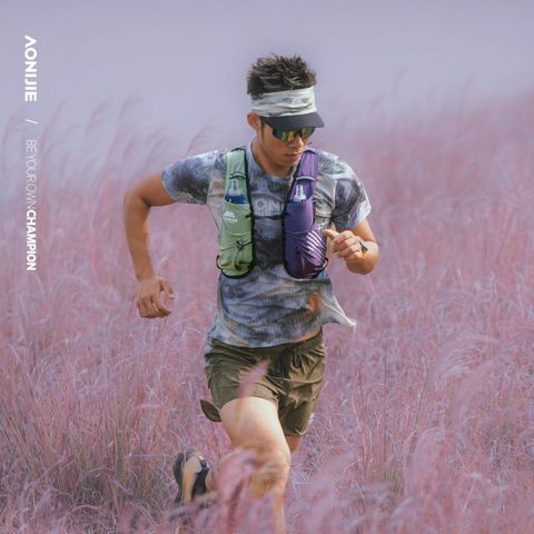  Vest Nước Chạy Bộ Aonijie C9116 Trail Running 10L - Tím Xanh Lá 