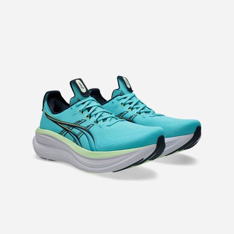  Giày Chạy Bộ Nam Asics Gel-Nimbus 28 - Energy Aqua / Midnight 