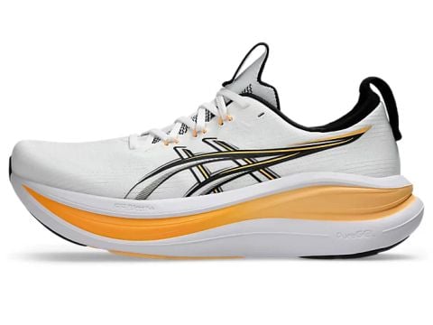  Giày Chạy Bộ Nam Asics Gel-Nimbus 28 - White / Stadium Orange 