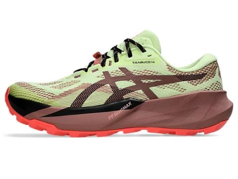  Giày Chạy Địa Hình Nam ASICS Trabuco 14 - Illuminate Yellow/Umeboshi 