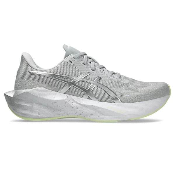  Giày Chạy Bộ Nam ASICS Novablast 6 Platinum - Platinum/Glow Green 