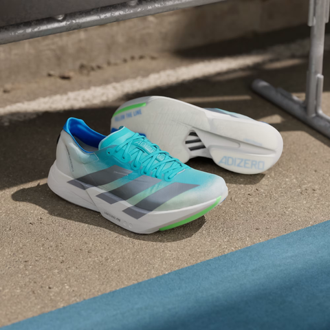  Giày Chạy Bộ Nam ADIDAS Adizero Adios Pro 4 - Hi-Res Aqua/ Iron Metallic/ Grey One 