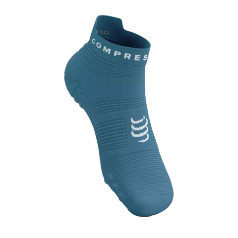  Tất Chạy Bộ Compressport Pro Racing Socks V4.0 Run Low - Niagara Blue/White 