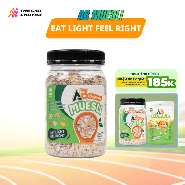  Ngũ Cốc Dinh Dưỡng AB Muesli Hũ Nhựa - Vị Truyền Thống 