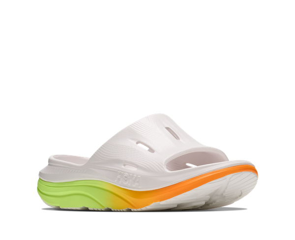  Dép Phục Hồi Unisex HOKA Ora Recovery Slide 3 - White / Neon Yuzu 