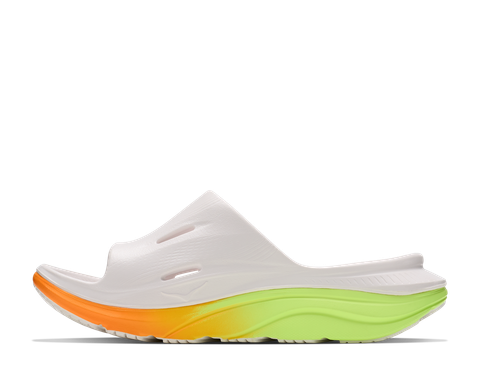  Dép Phục Hồi Unisex HOKA Ora Recovery Slide 3 - White / Neon Yuzu 