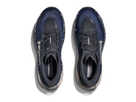  Giày Chạy Bộ Nam Hoka Speedgoat 6 Wide Trail - Charcoal Grey/Midnight Blue 