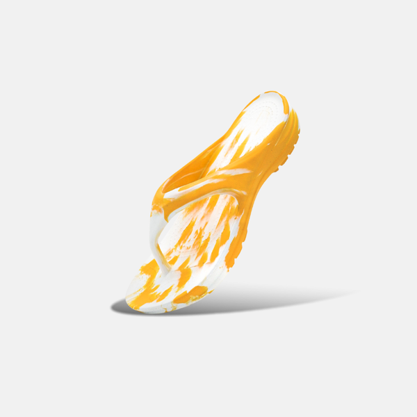  Dép Chạy Bộ GOYA Flip GF23 Trắng Vàng 