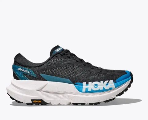  Giày Chạy Bộ Nam Hoka Mafate X Trail - Black / Skyward Blue 