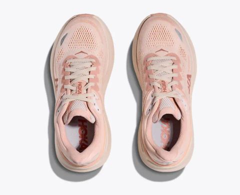  Giày Chạy Bộ Nữ Hoka Bondi 9 Road - Rose Latte / Rose Cream 