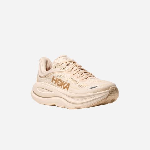  Giày Chạy Bộ Nữ Hoka Bondi 9 Wide - Vanilla / Birch 