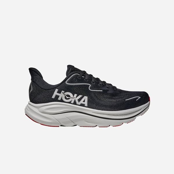  Giày Chạy Bộ Nam Hoka Clifton 10 Wide - Black / Silver 
