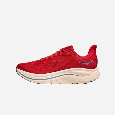  Giày Chạy Bộ Nam Hoka Clifton 10 Wide - Vermillion / Varsity Navy 