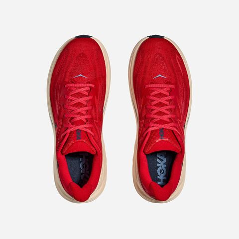  Giày Chạy Bộ Nam Hoka Clifton 10 Wide - Vermillion / Varsity Navy 