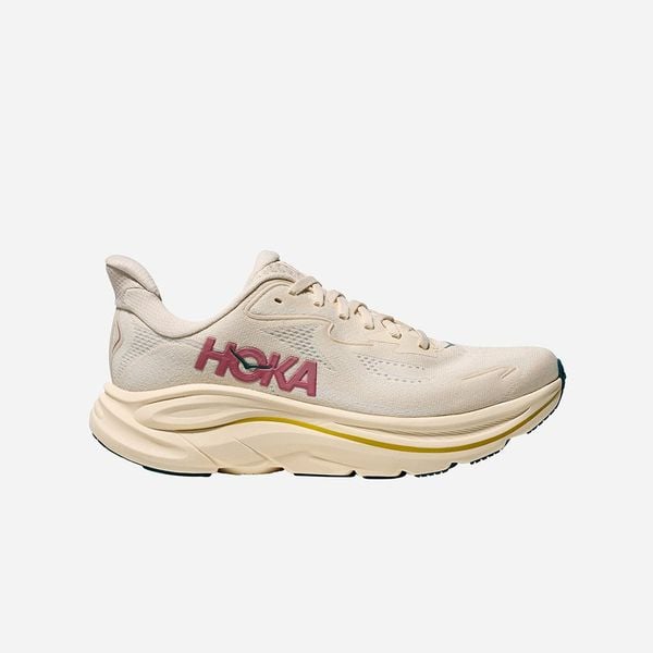  Giày Chạy Bộ Nữ Hoka Clifton 10 Wide - Birch / Alabaster 