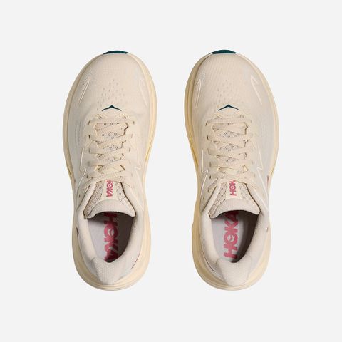  Giày Chạy Bộ Nữ Hoka Clifton 10 Wide - Birch / Alabaster 