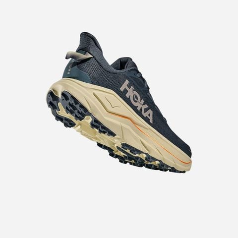  Giày Chạy Bộ Nam Hoka Challenger 8 Wide - Faded Navy / Pampas Grass 