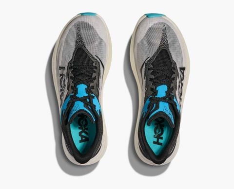  Giày Chạy Bộ Unisex HOKA Rocket X 3 - White / Black 
