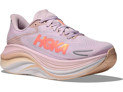  Giày Chạy Bộ Nữ Hoka Skyward X 2 - Lilac Cream / Tangerine Glow 