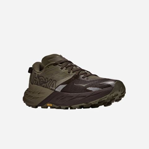  Giày Chạy Địa Hình Nam Hoka Speedgoat 7 - Antique Olive / Black 