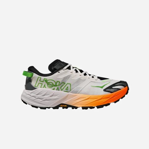  Giày Chạy Trail Nam HOKA Speedgoat 7 Wide - Frost / Neon Tangerine 