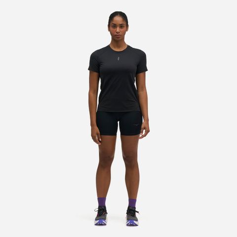  Áo Thun Chạy Bộ Nữ Tay Ngắn Hoka Everyrun Short Sleeve 1175856-BLK - Đen 