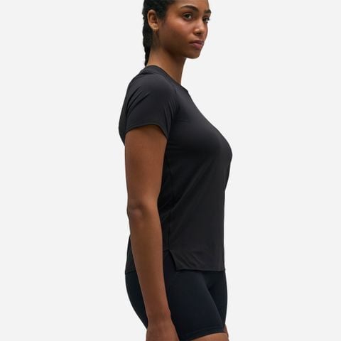  Áo Thun Chạy Bộ Nữ Tay Ngắn Hoka Everyrun Short Sleeve 1175856-BLK - Đen 