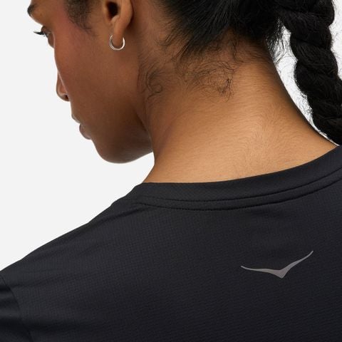  Áo Thun Chạy Bộ Nữ Tay Ngắn Hoka Everyrun Short Sleeve 1175856-BLK - Đen 
