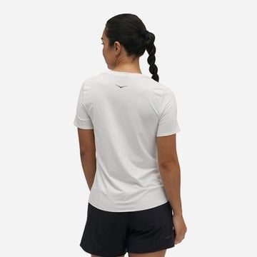  Áo Thun Chạy Bộ Nữ Hoka Tay Ngắn Everyrun Short Sleeve - Trắng 