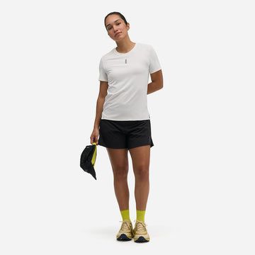  Áo Thun Chạy Bộ Nữ Hoka Tay Ngắn Everyrun Short Sleeve - Trắng 