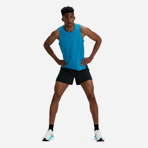  Quần Short Chạy Bộ Nam Hoka Glide 5'' With Brief - Black 