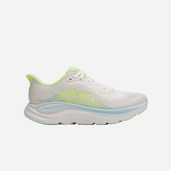  Giày Chạy Bộ Nữ Hoka Clifton 11 Wide - Frost / Neon Yuzu 