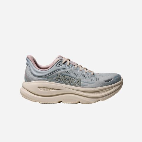  Giày Chạy Bộ Nữ Hoka Bondi 9 GLM - Alabaster / Mineral Blue 
