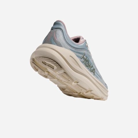  Giày Chạy Bộ Nữ Hoka Bondi 9 GLM - Alabaster / Mineral Blue 