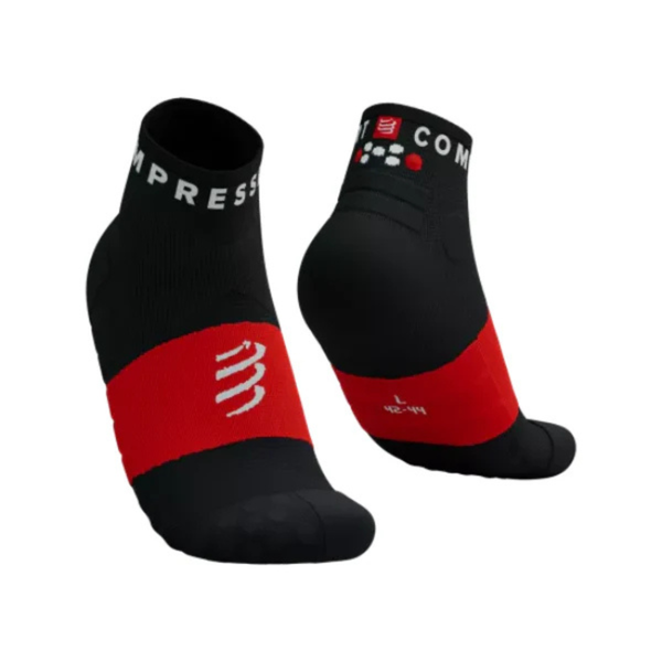  Vớ Thể Thao Compressport Ultra Trail Low Socks - BLACK/RED 
