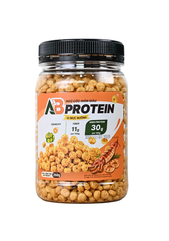  Ngũ Cốc Giòn Cao Đạm AB - Vị Mực Nướng 