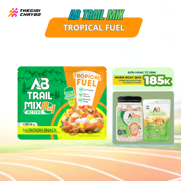  Túi Hạt Dinh Dưỡng AB Trail Mix Năng Lượng Nhiệt Đới 28g 