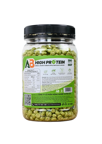  Ngũ Cốc Giòn Cao Đạm AB - Vị Táo Xanh Matcha 