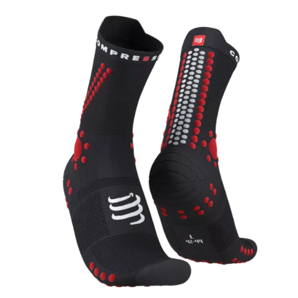  Tất Chạy Trail Compressport Pro Racing Socks v4.0 - Black/Red 