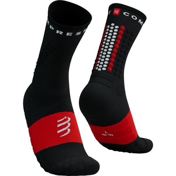  Vớ Thể Thao Compressport Ultra Trail Socks V2.0 - Black/ Red 