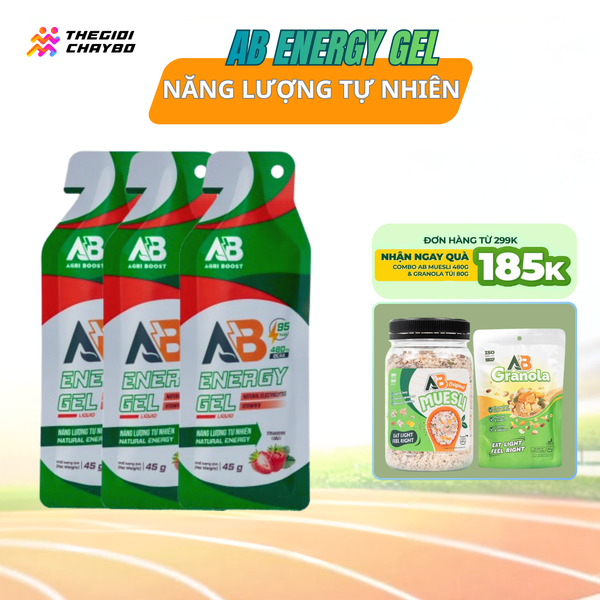  Gel Năng Lượng AB Dạng Gói 45g - Vị Dâu 