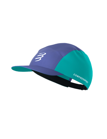  Nón thể thao Compressport 5 Panel Light Cap - Orient Blue/Pool Blue 