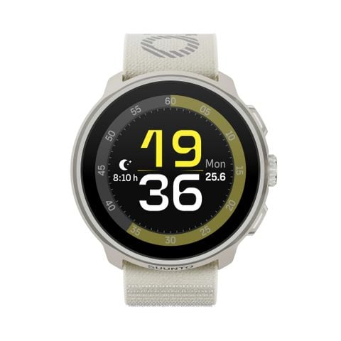  Đồng Hồ GPS Suunto Run Viền Thép 46mm, Dây Đeo Nylon - Frost Gray 