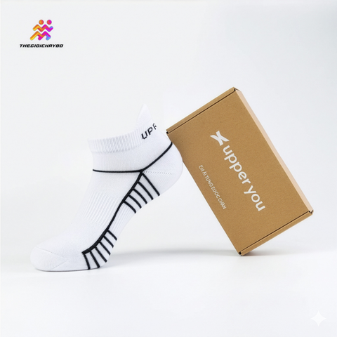  Tất/Vớ Cổ Ngắn Upper You Light Cushion SPM2005 - Trắng 